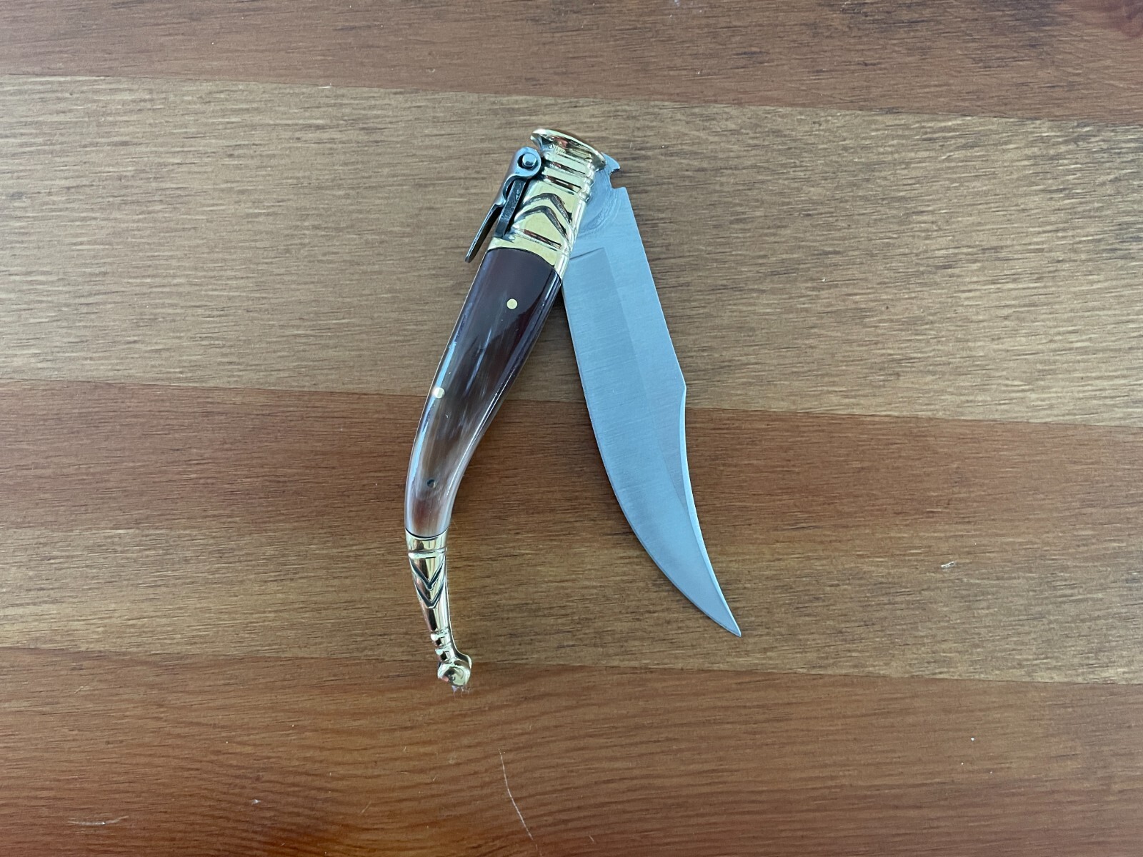 3.5” Albacete Navaja Joker Sevillana Knife Bullhorn Handle Handmade High Quality