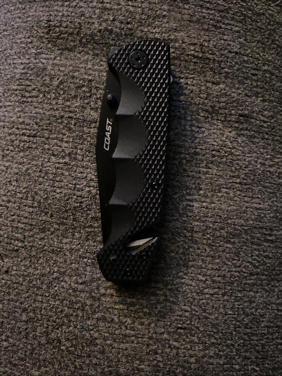 Coast DX 330 Stainless Steel Lock Back Folding Pocket Knife Belt Cutter