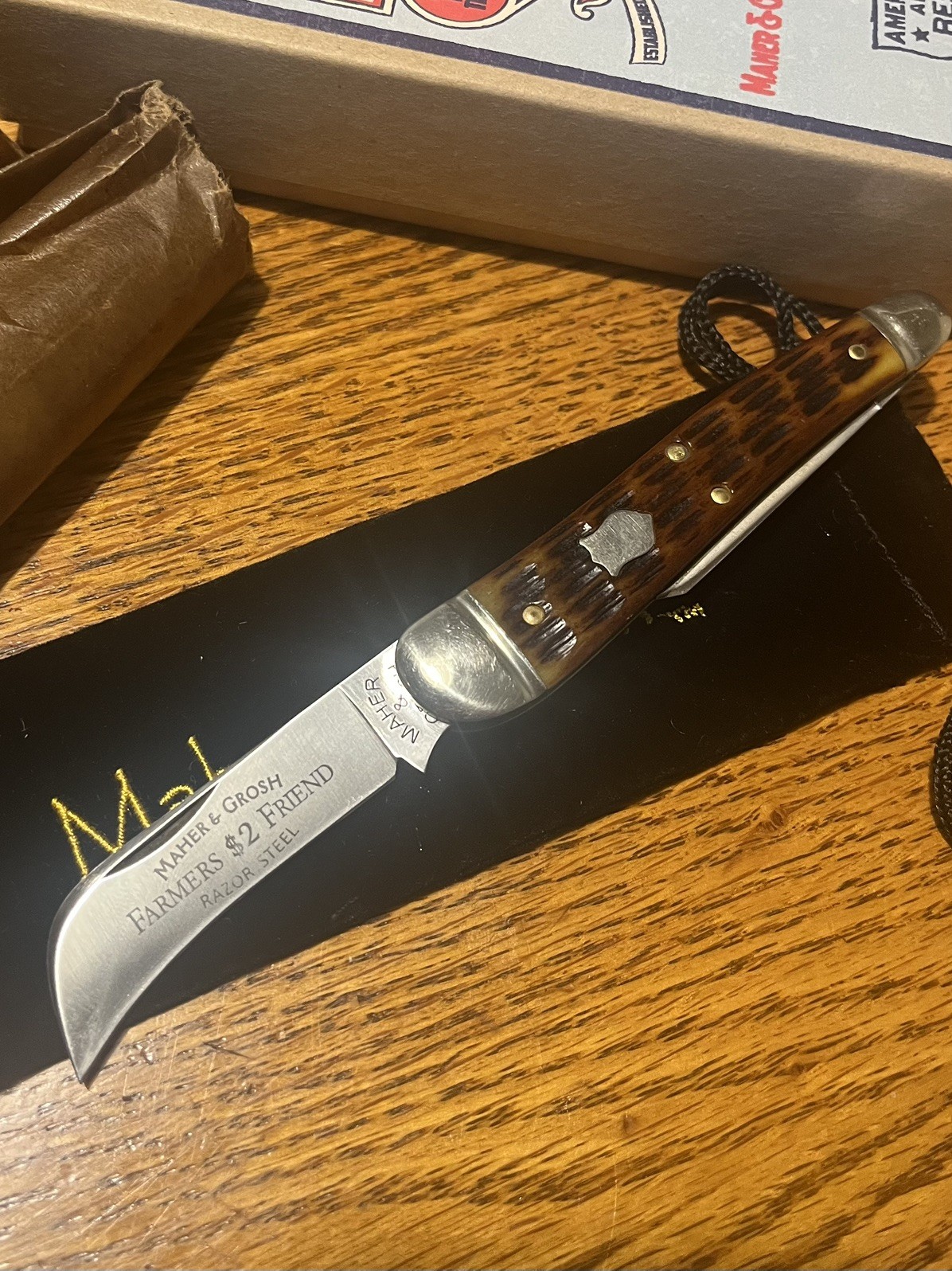 GEC #38 Maher & Grosh Farmer’s Friend Antique Jig Bone #303