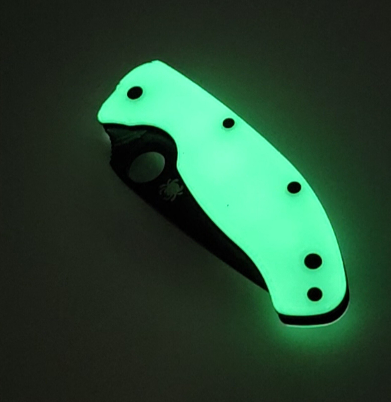Spyderco Tenacious Glow In The Dark Scales – SCALES ONLY – Not A Knife