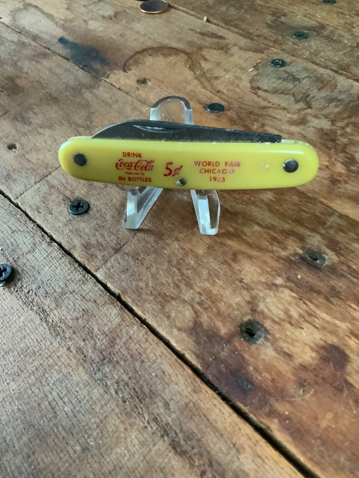 Coca-Cola world fair Chicago 1933 pocket knife