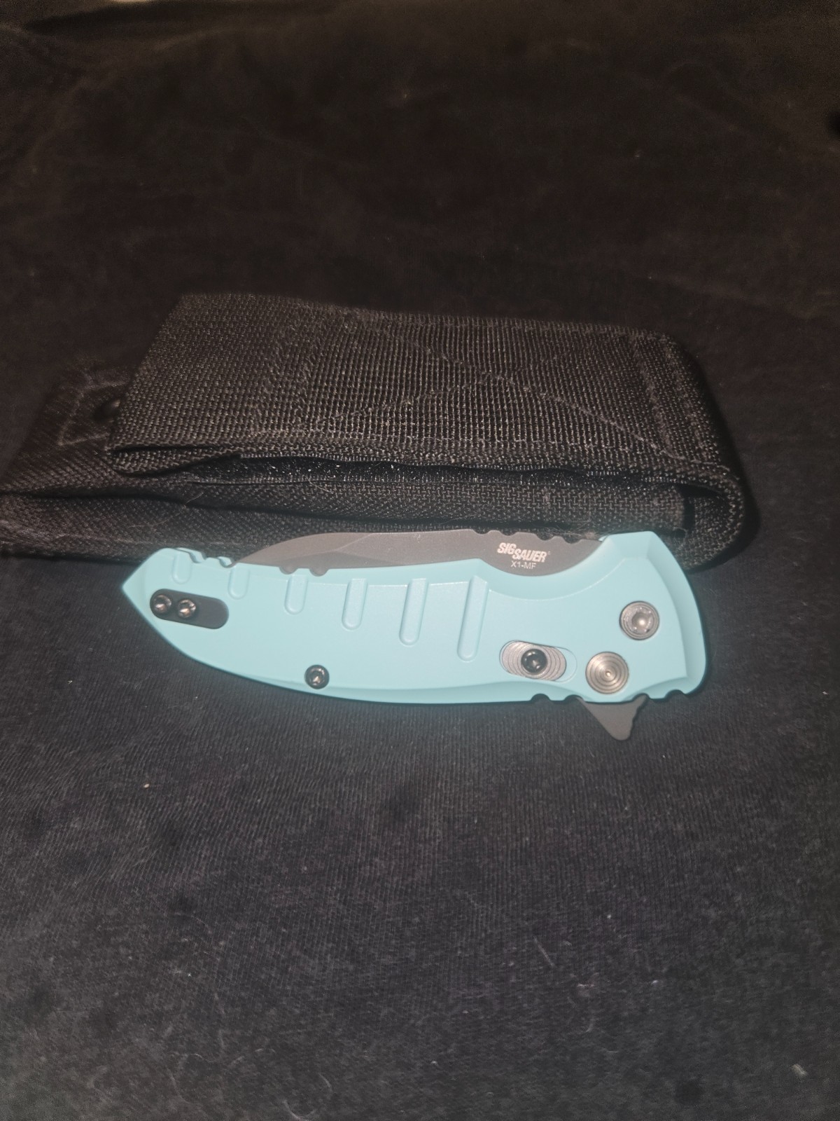Hogue X1-MF Microflip Wharncliffe CPM154 Flipper Button Lock Knife 24162