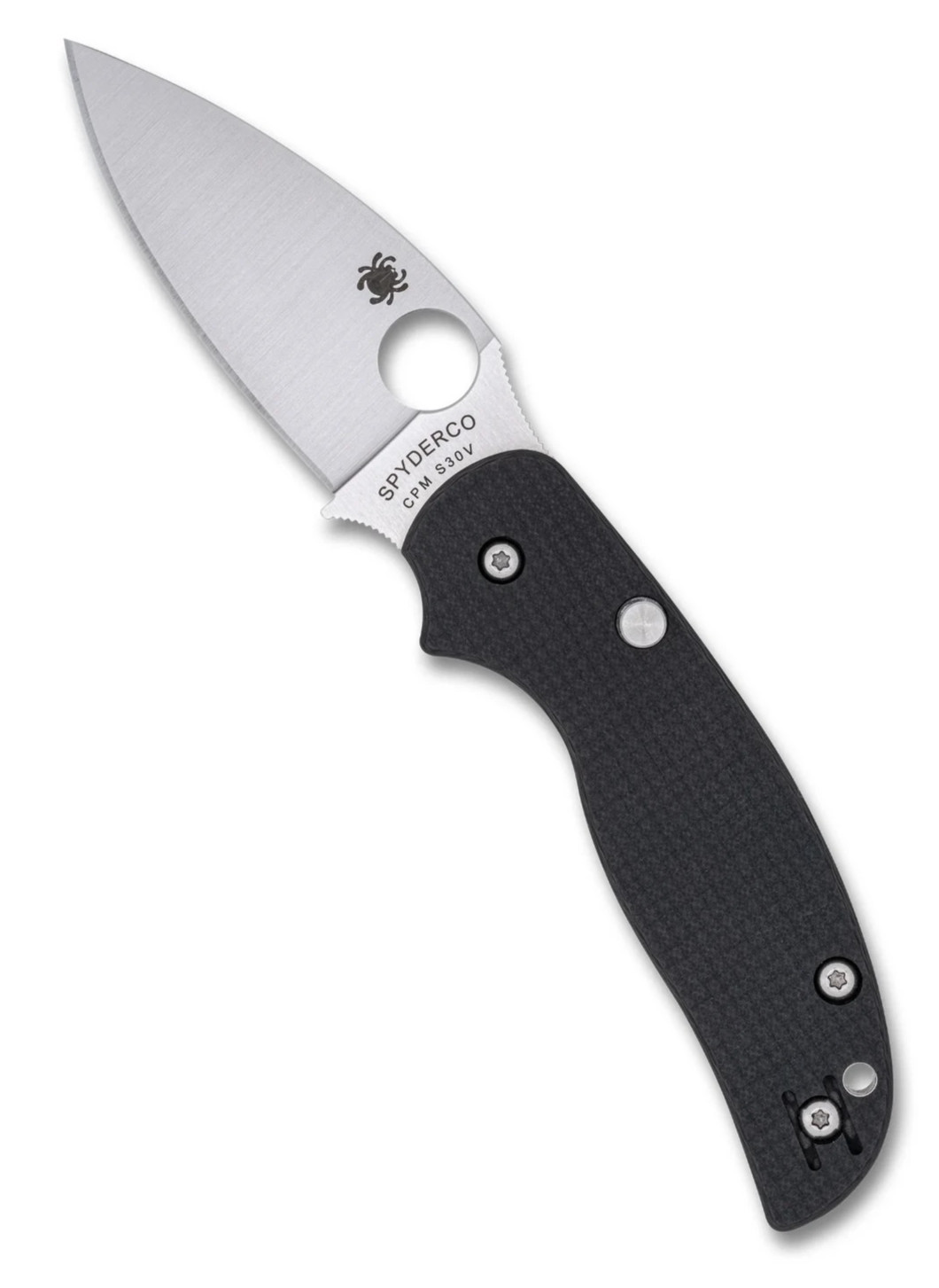 Spyderco Sage 6 Button Compression Lock 3″ Plain Folding Pocket Knife C123CFBCLP
