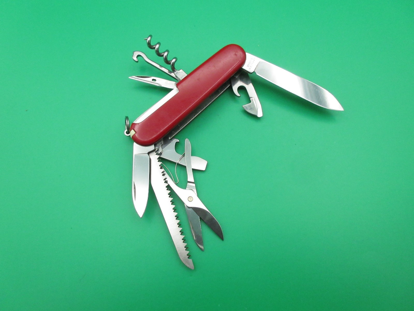 Victorinox Swiss Army Huntsman 91mm Red Folding Pocket Knife Multi Tool #3