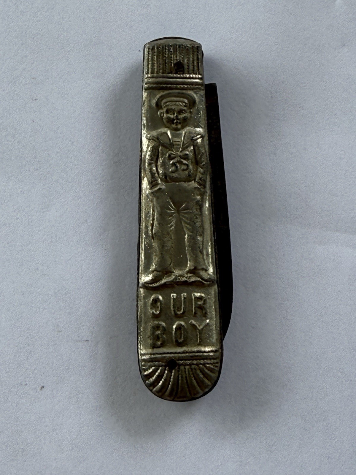 Vintage Majestic Germany Our Boy Pocket Knife Solingen Sailor Cracker Jack Toy