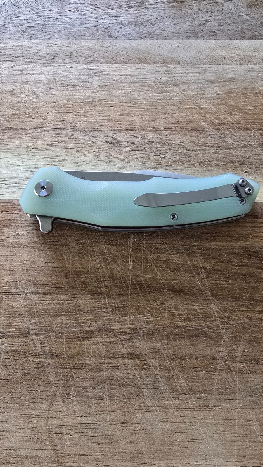 Bestech Warwolf Jade G10 Handle D2 Stonewash Satin Blade