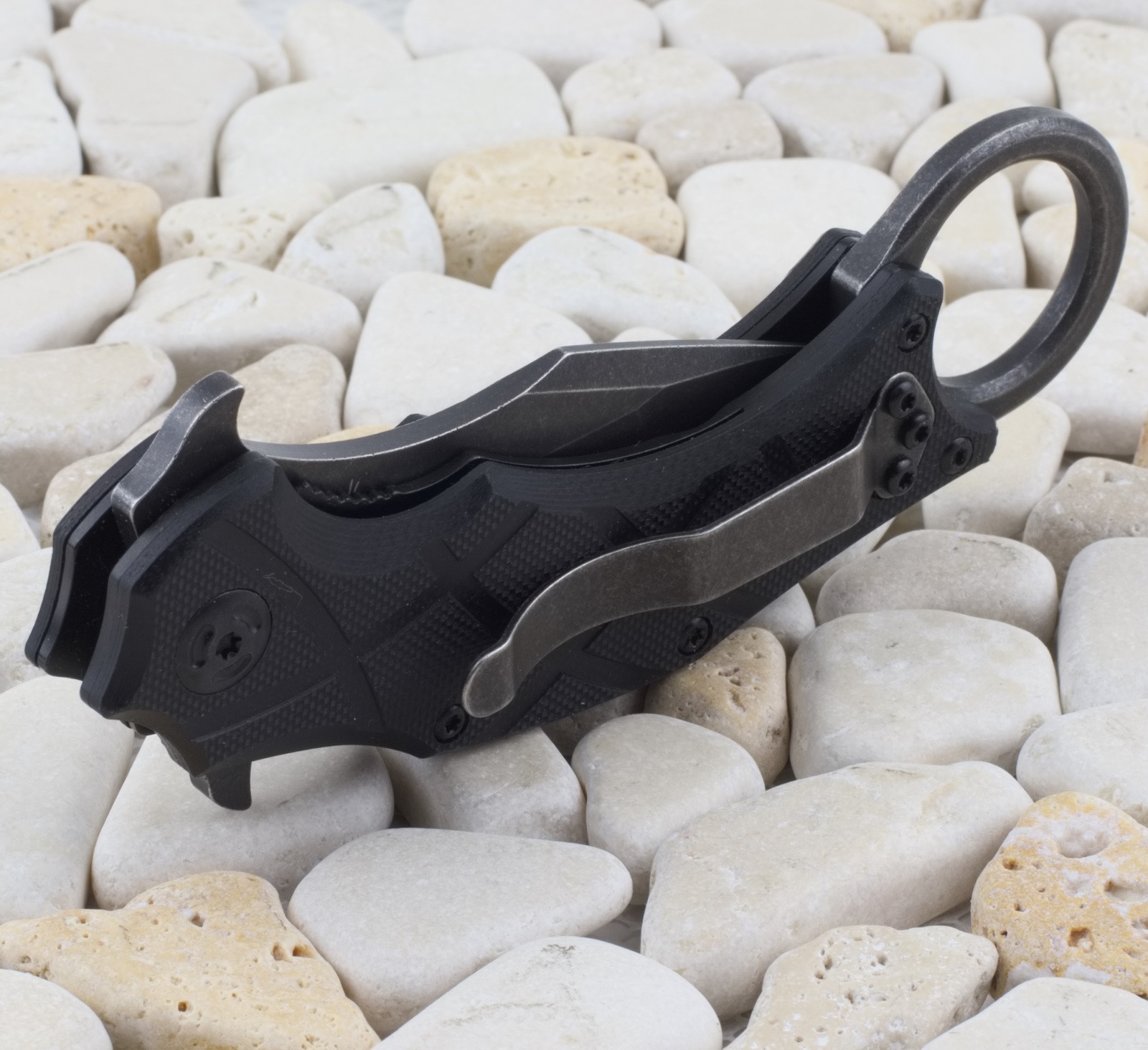 Fox Edge Emerson Wave System Ball Bearing Claw Karambit Folding Knife Black G10