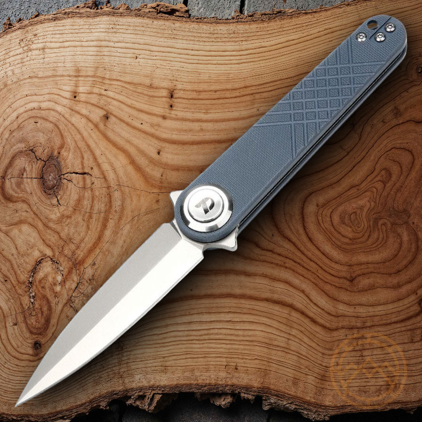 Dreamtech Folding Dagger 3.25″ 14C28N Sandvik Steel Blade Slate Blue G10 Handle