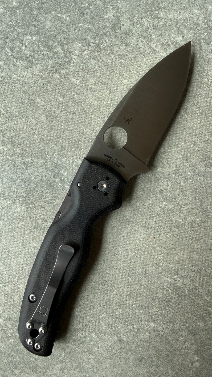 Spyderco Exclusive Shaman – Black Micarta – CTS XHP