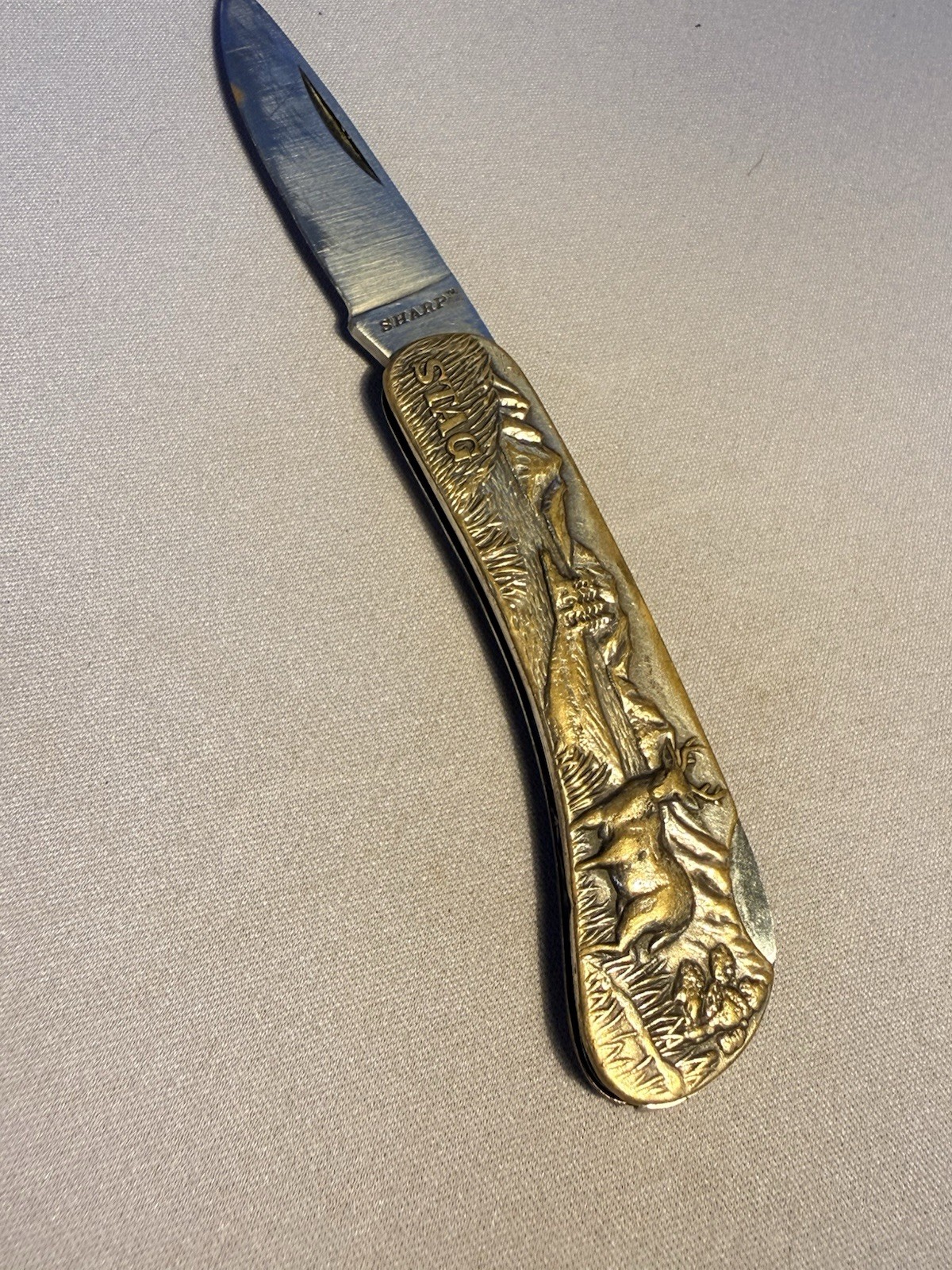 Sharp 440 (STAG) Stainless Steel Japan Knife Japanese Pocket Folding