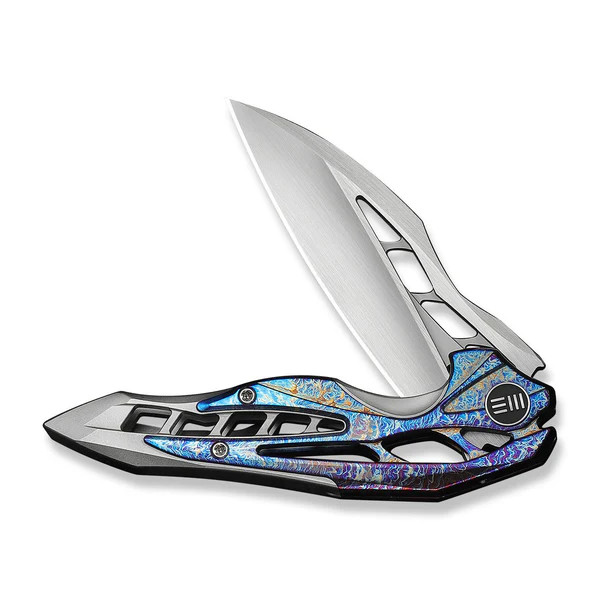 WE Knife Arrakis Frame Lock 906K Flamed & Titanium Vanax Stainless Steel Knives