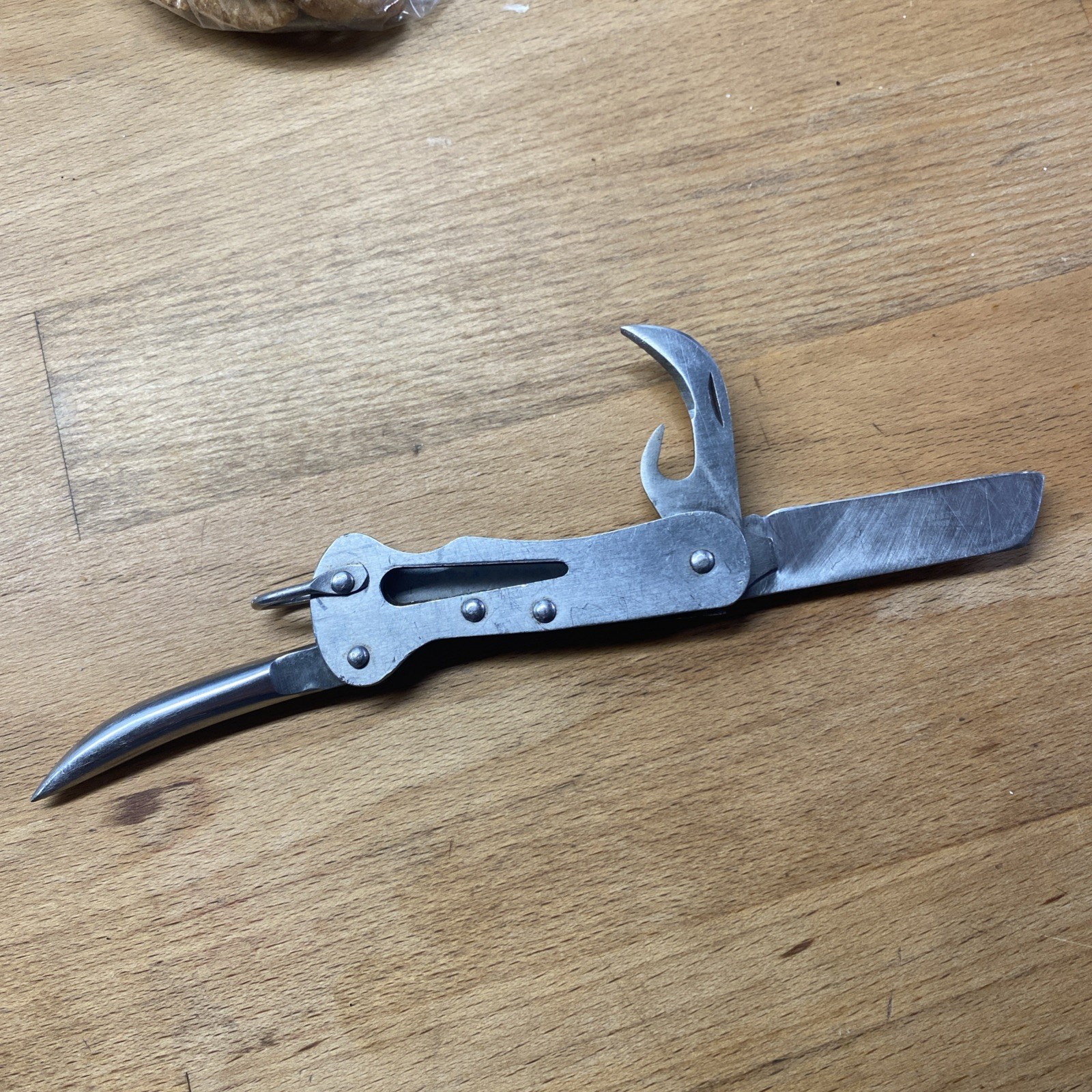 Vintage Rodgers Sheffield Marlin Spike Sailor Rigging Folding Pocket Knife