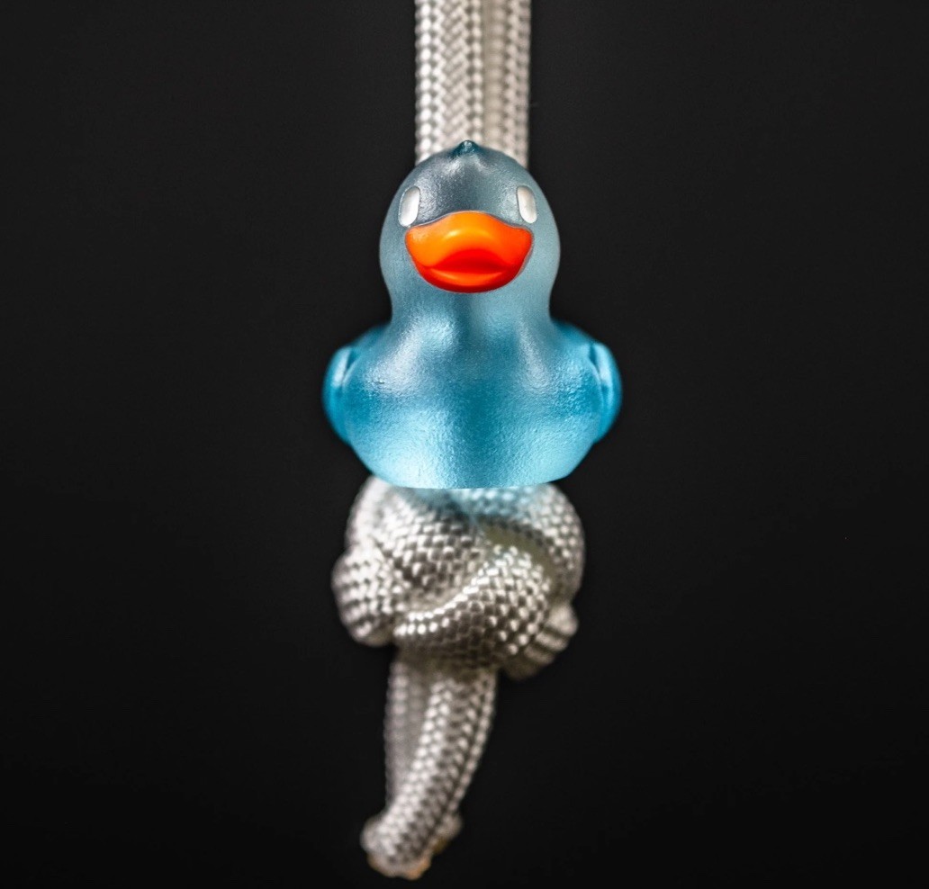 Urban EDC Lucky Duck – “Glacier Blue” USA MADE Polymer Resin