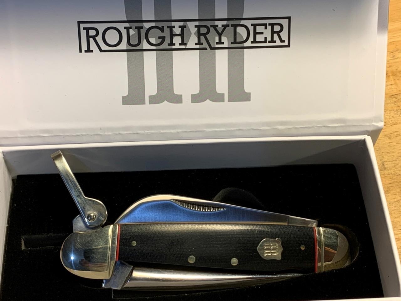 Rough Ryder Black Micarta Marlin Spike 4 1/2″ Pocket Knife RR2386