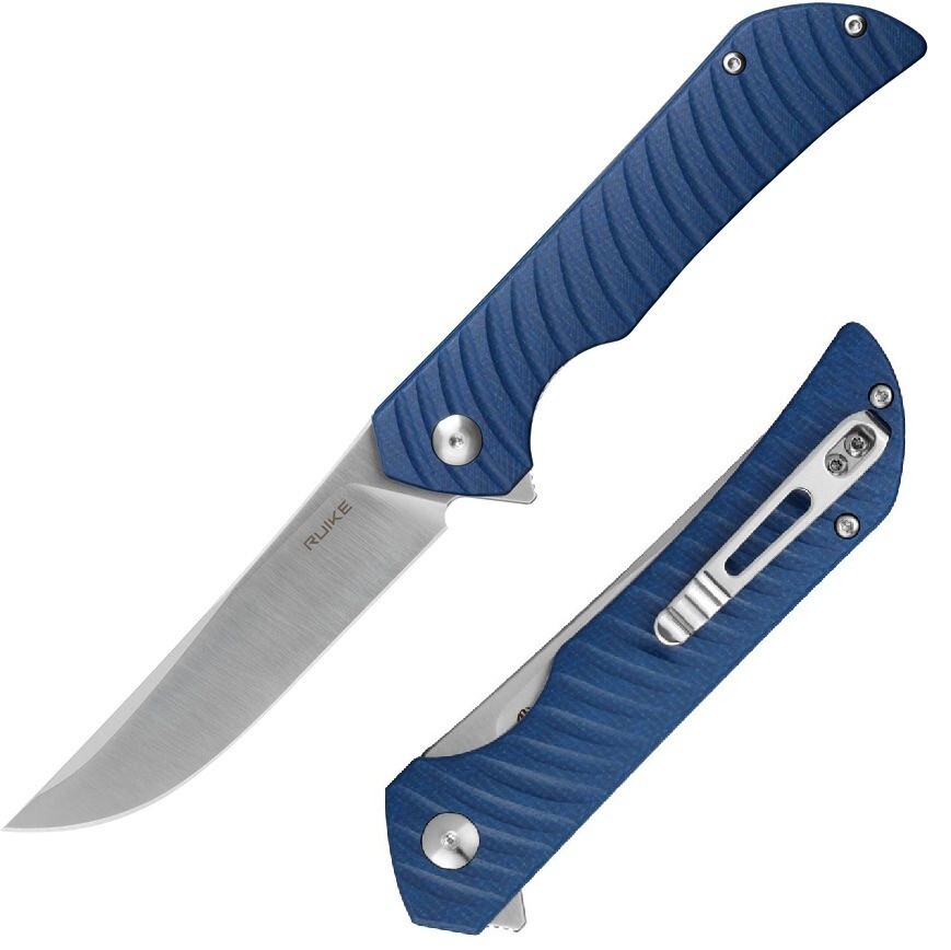 RUIKE P122 Folding Knife 3.75″ 14C28N Sandvik Stainless Blade Micarta Handle