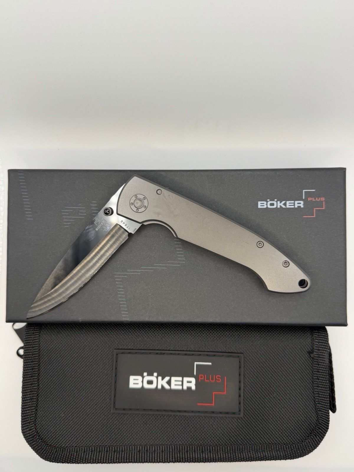Boker Plus Anti-MC Ceramic Blade Titanium Handle Folder New 01BO035