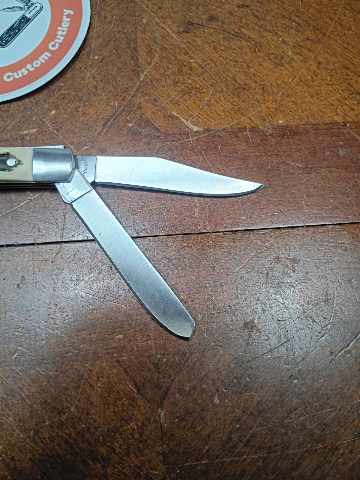 New Bear Edge 3 1/2″ Trapper Stagalon SS Very Nice, Smooth, Sharp! Ships Fast!!!