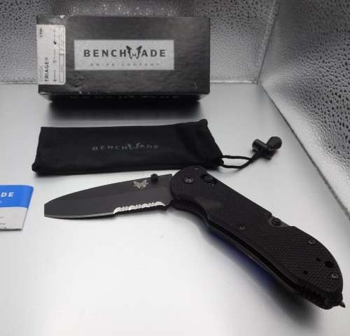 Benchmade 917SBK Tactical Triage Axis Lock Folding Rescue Knife – NOS