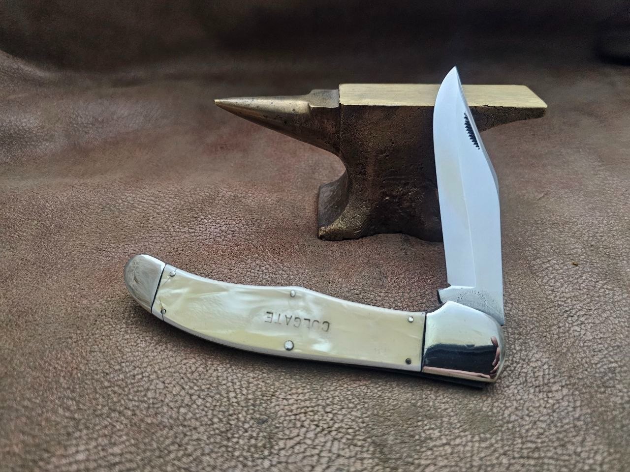 Vintage Western States «Colgate» folding hunter single blade pocket jack knife