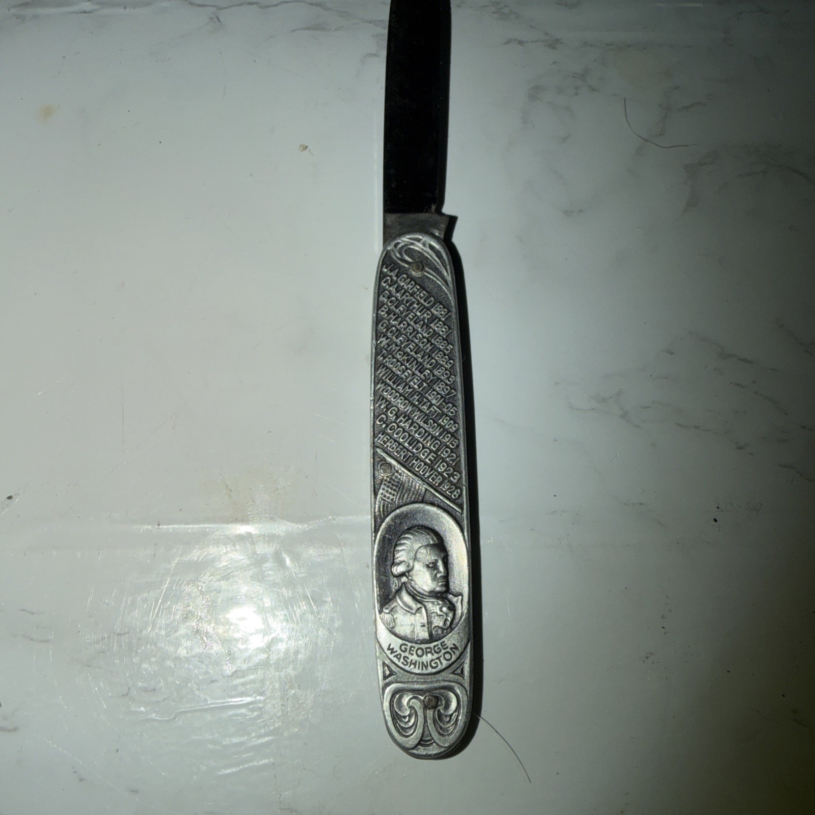 Vintage D. Peres Solingen 1 Blade Presidents of the United States Pocket Knife