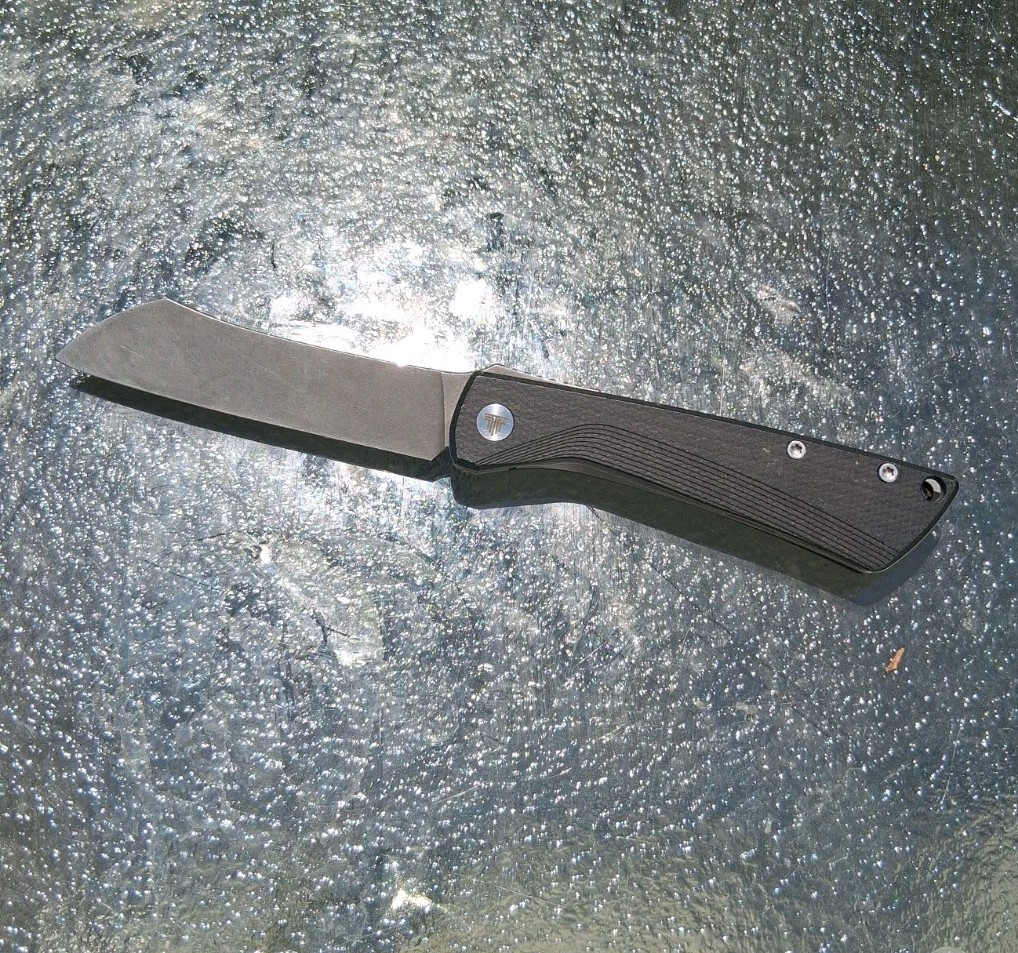 Trivisa Knife 14c28n Higonokami Front Flipper Liner Lock Acid Washed Dyed Scales