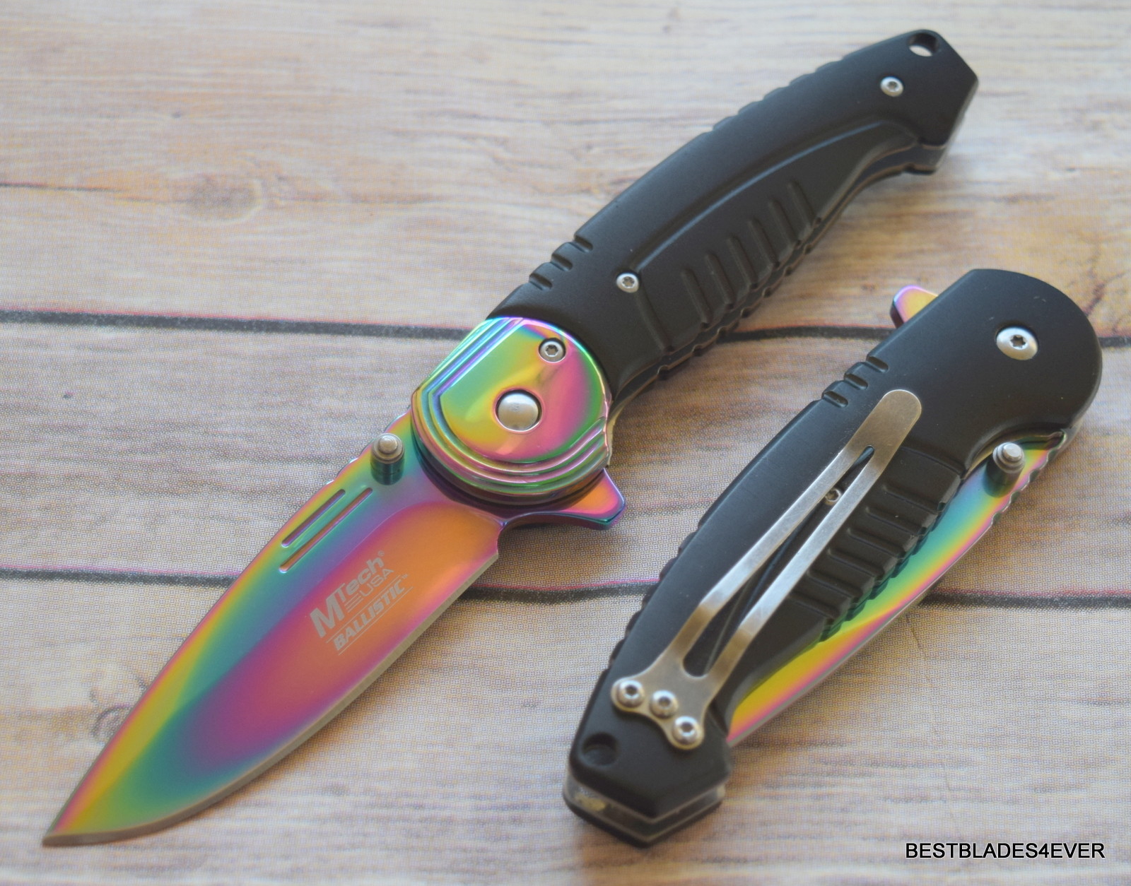 7.5 INCH MTECH TACTICAL SPRING ASSISTED KNIFE WITH POCKET CLIP