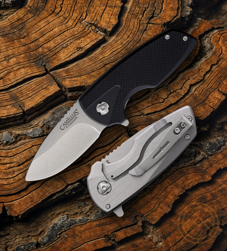 Camillus LK6 Framelock Folding Knife 2.5″ 440 Steel Blade G10/Stainless Handle