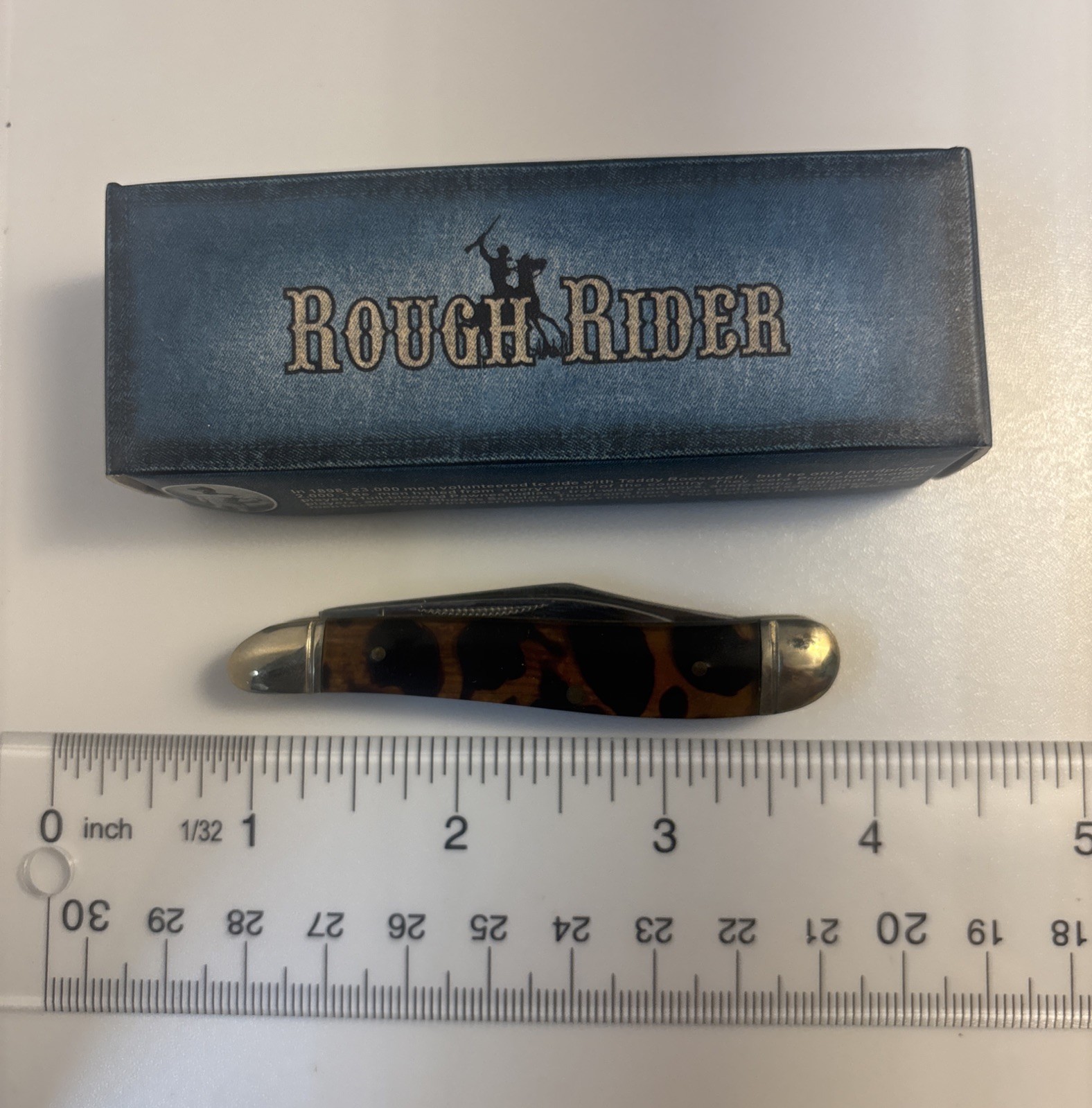 Rr495 imit. Tortoise Peanut Pocket Knife NIB