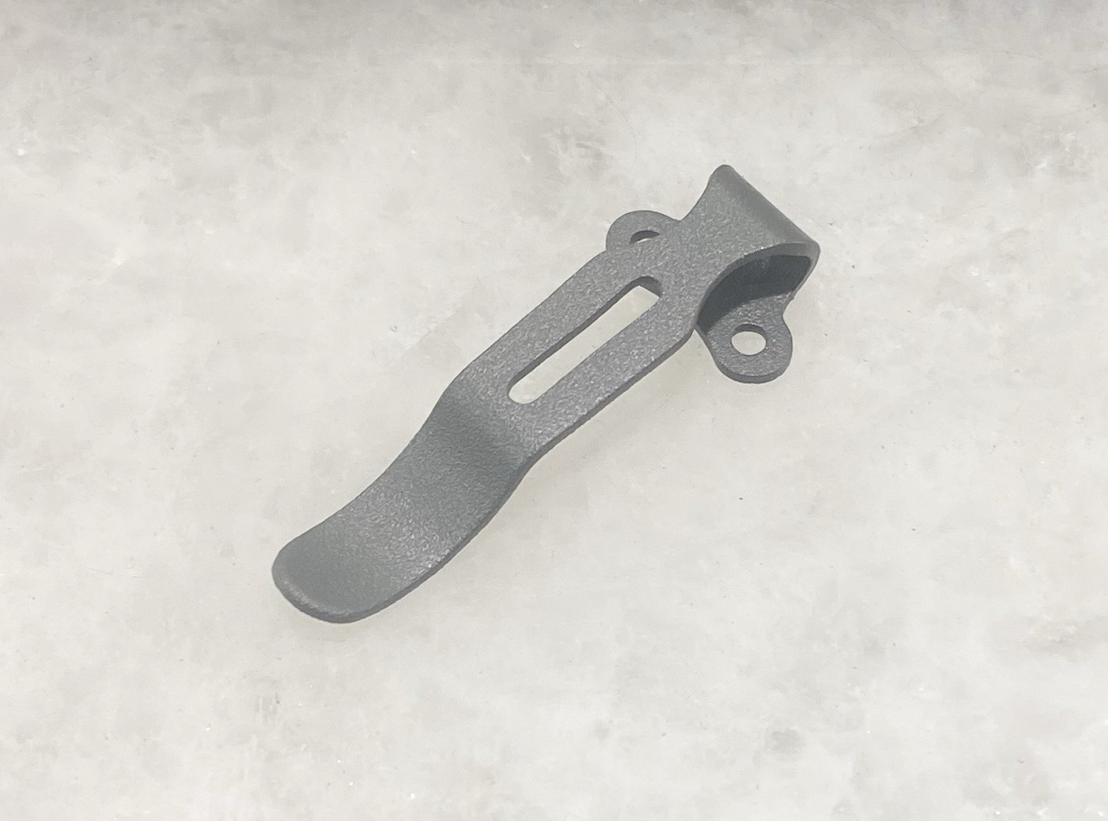 Gray Steel Deep Carry Pocket Clip For Coast Slayer LED PRO Flashlight – NO SCREW