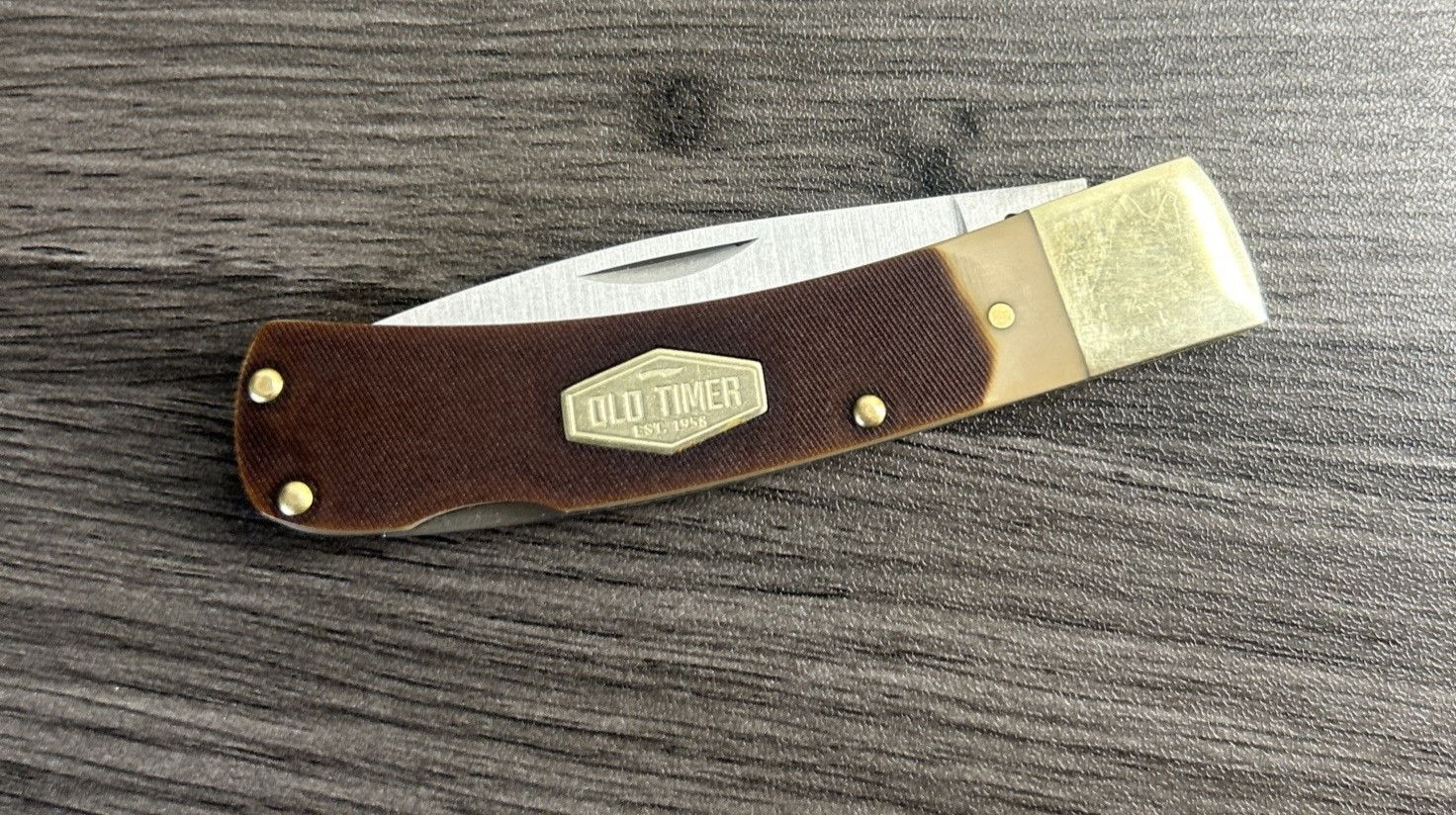 Old Timer 1122 5OT Lockback Pocket Knife EST 1958 Brown Handle – As Is READ MORE
