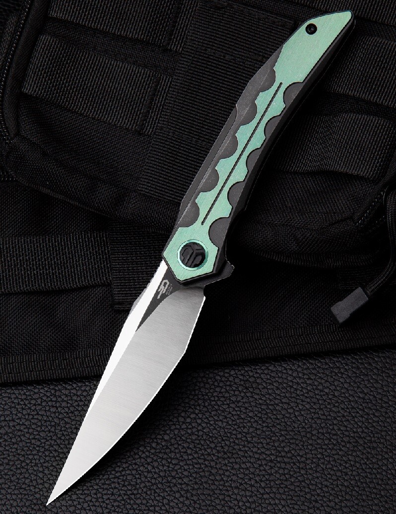 Bestech Samari Frame Folding Knife 3.88″ Bohler M390 Steel Blade Titanium Handle