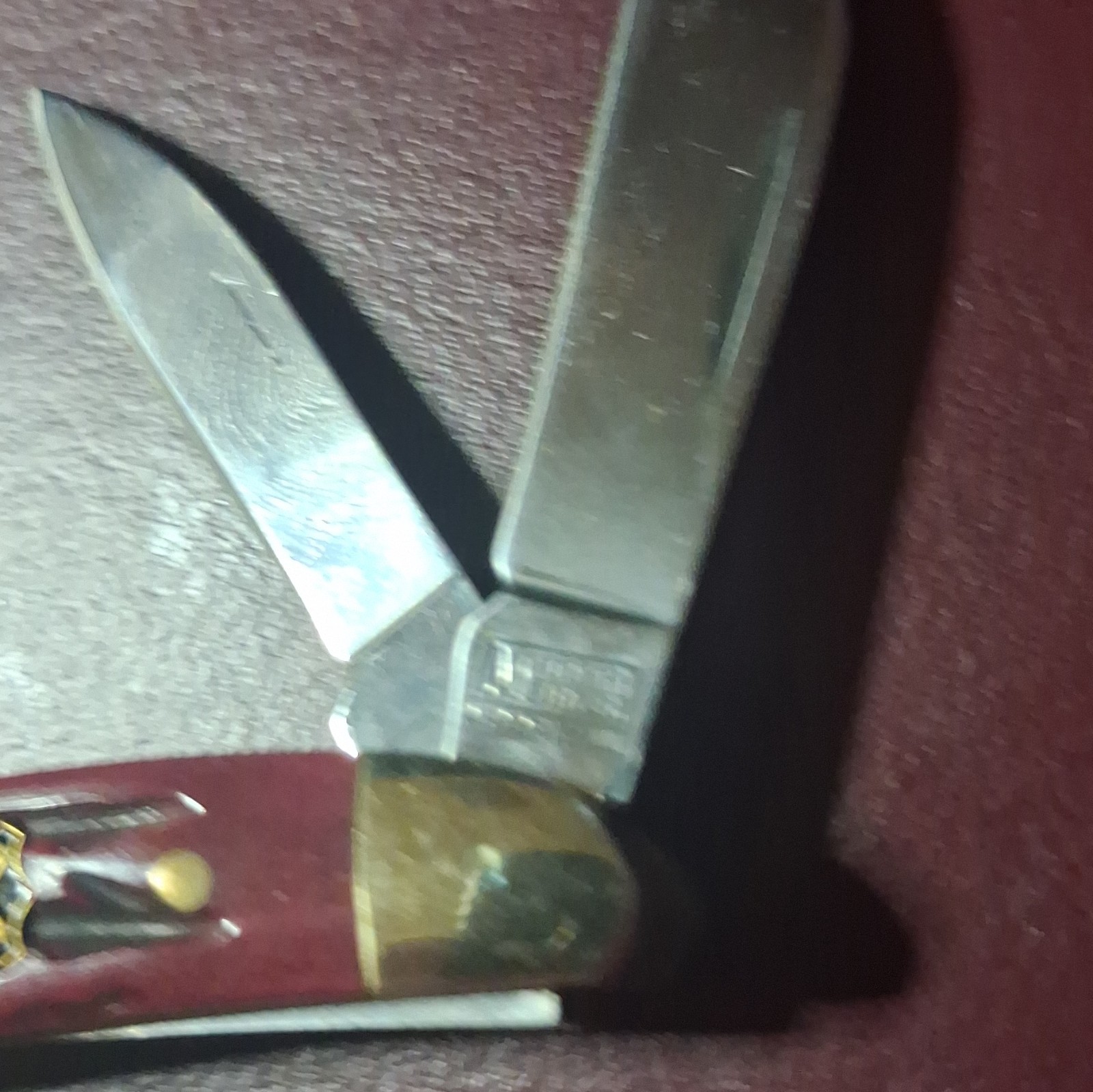 Miller Bro’s 1886 2-Blade Slipjoint Pocketknife Stainless Steel Red Brass