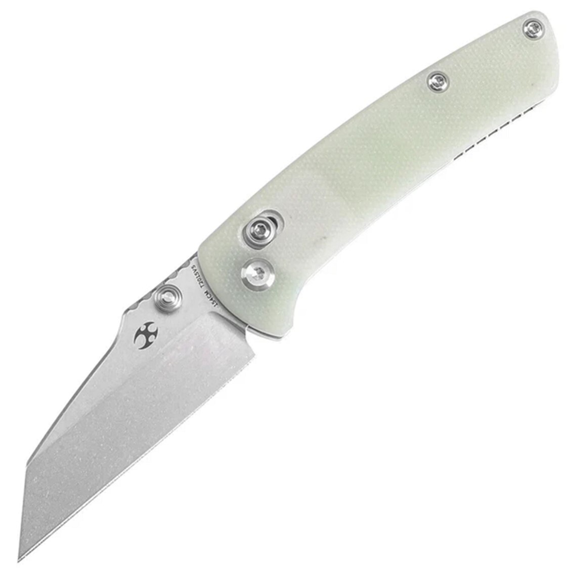Kansept Knives Little Main Street Crossbar Lock Jade G10 Folding Knife T2015V5