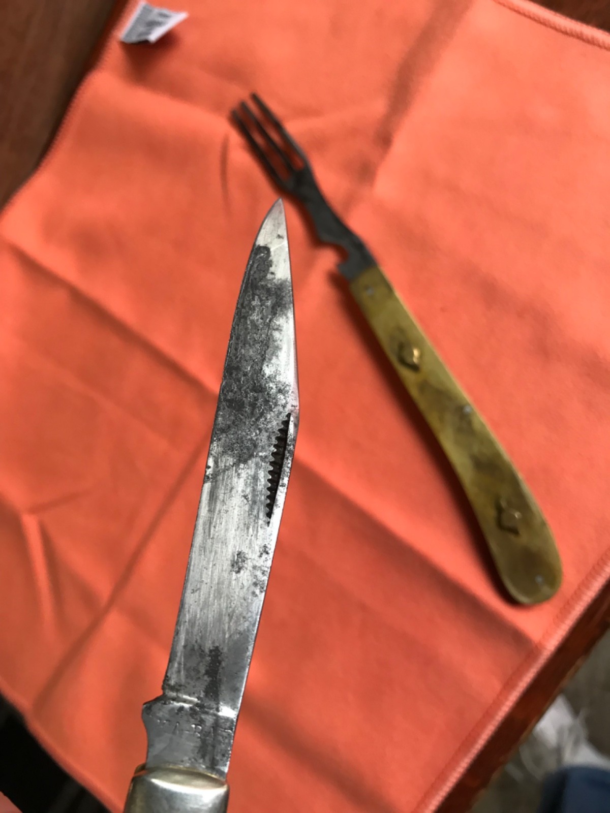 KA-BAR Hobo Doghead Knife &Fork