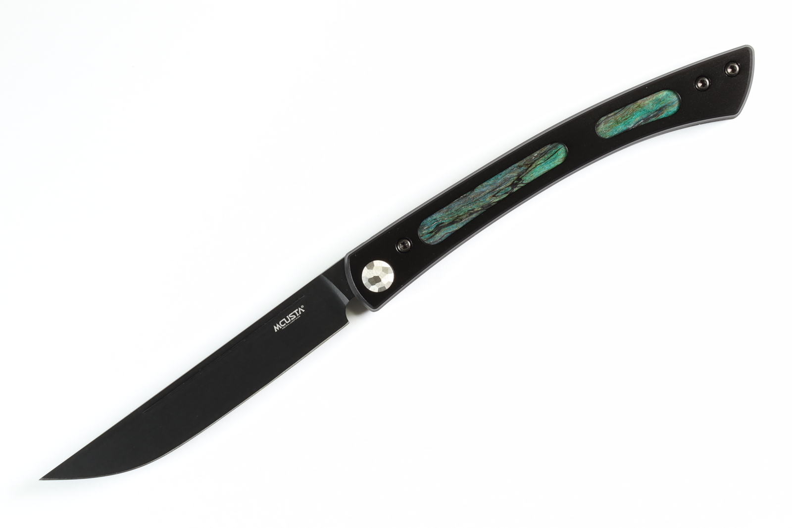 Mcusta Seki Japan Executive 2023 Limited Green Wood Personal Folding Steak Knife