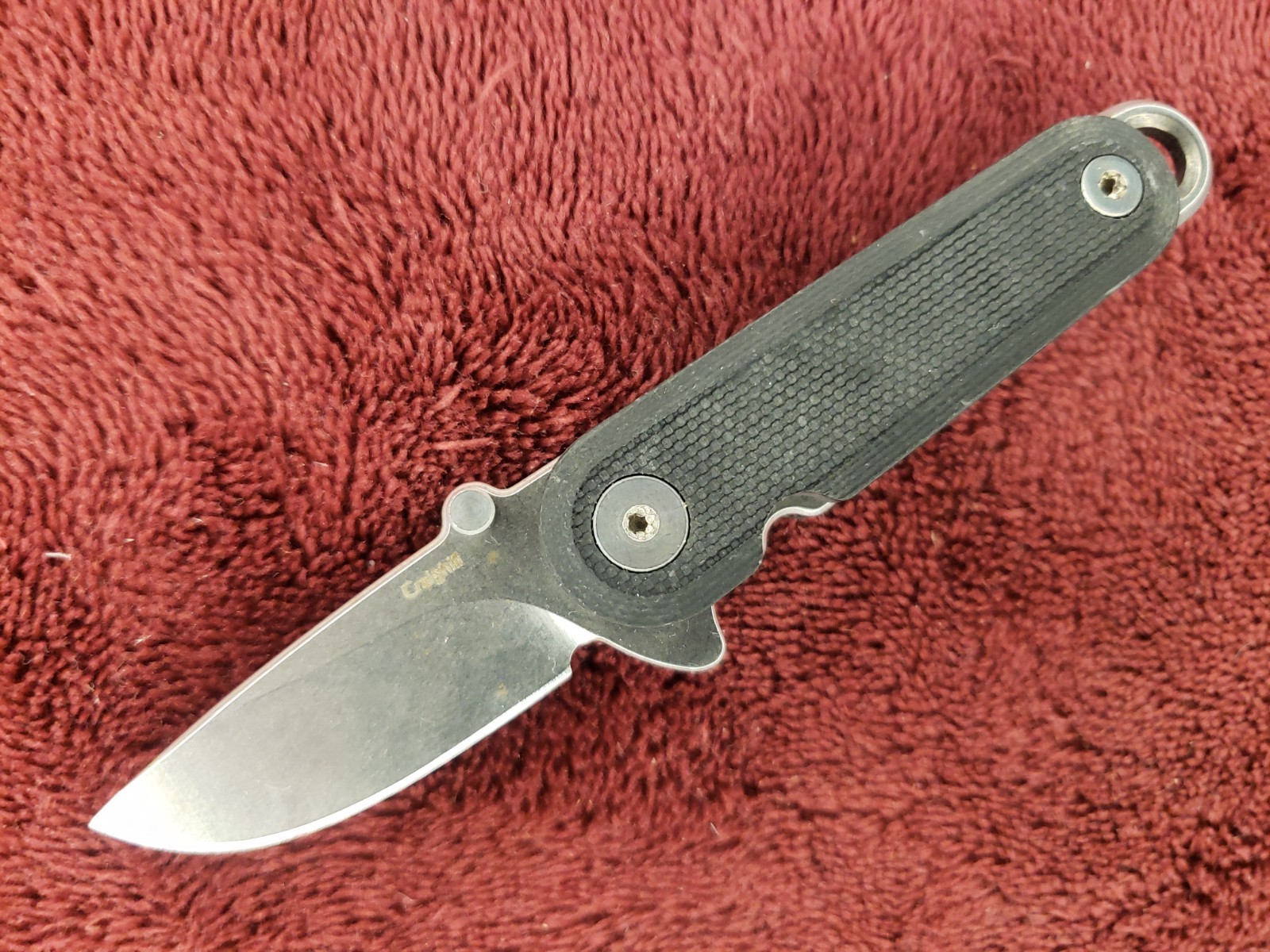 Craighill Lark Knife Vapor Black PVD Coated 12C27 Steel Blade EDC Pocket Knife