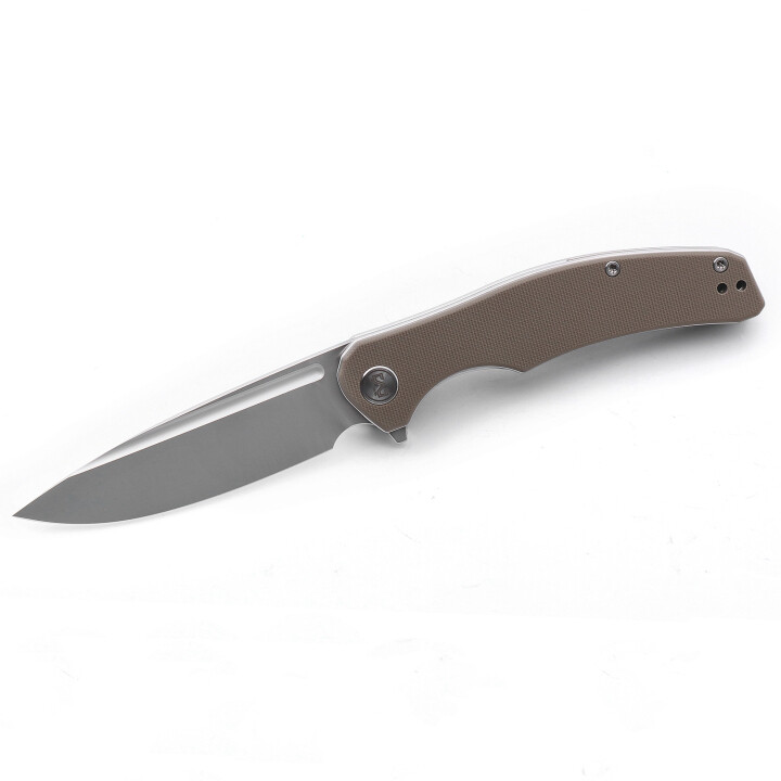 Miguron Small Velona Folding Knife Tan G10 Handle 14C28N Drop Point 8003TNS