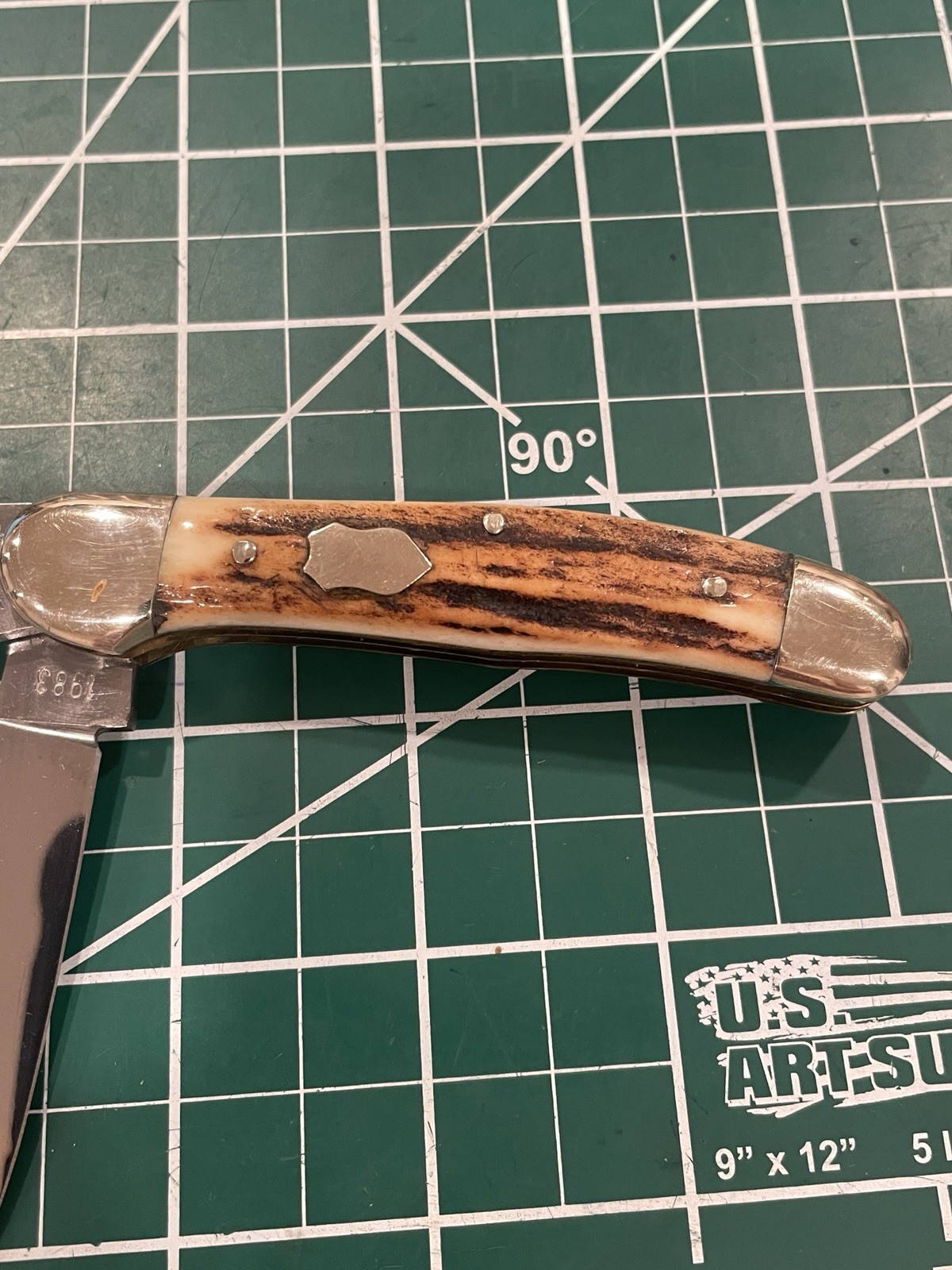 Bulldog Brand 1st Gen 1983 Our Best S&D Jack Knife Genuine Stag Solingen Germany