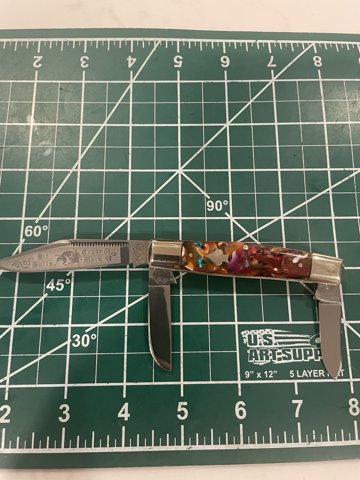Bulldog Brand Solingen Germany Celluloid 3-Blade Stockman Knife — 1 of 36