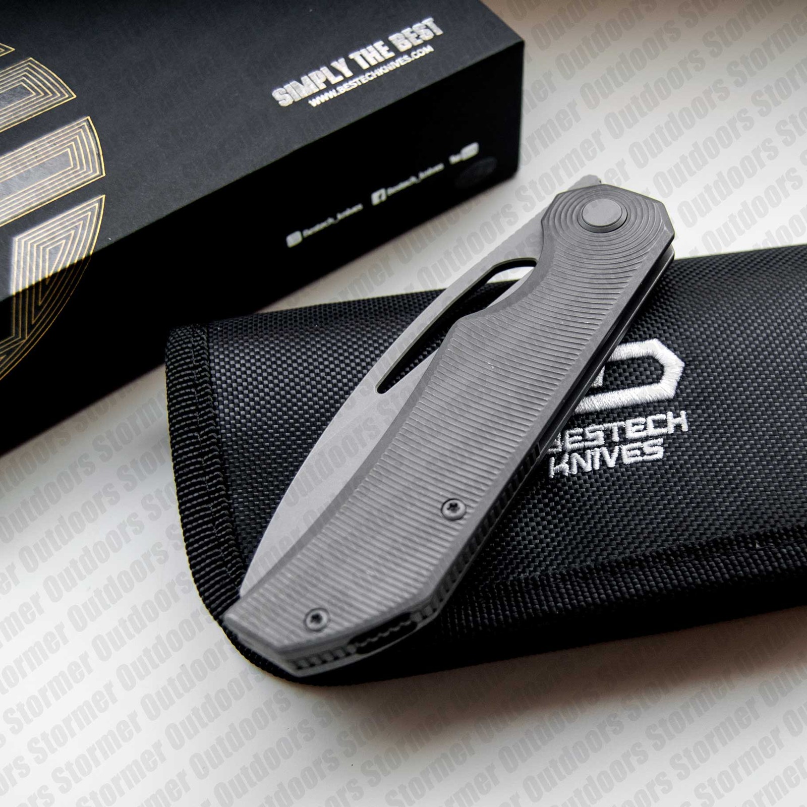 Bestech Knives Taipan Knife Frame Lock MagnaCut Steel Titanium Handle BT2503F