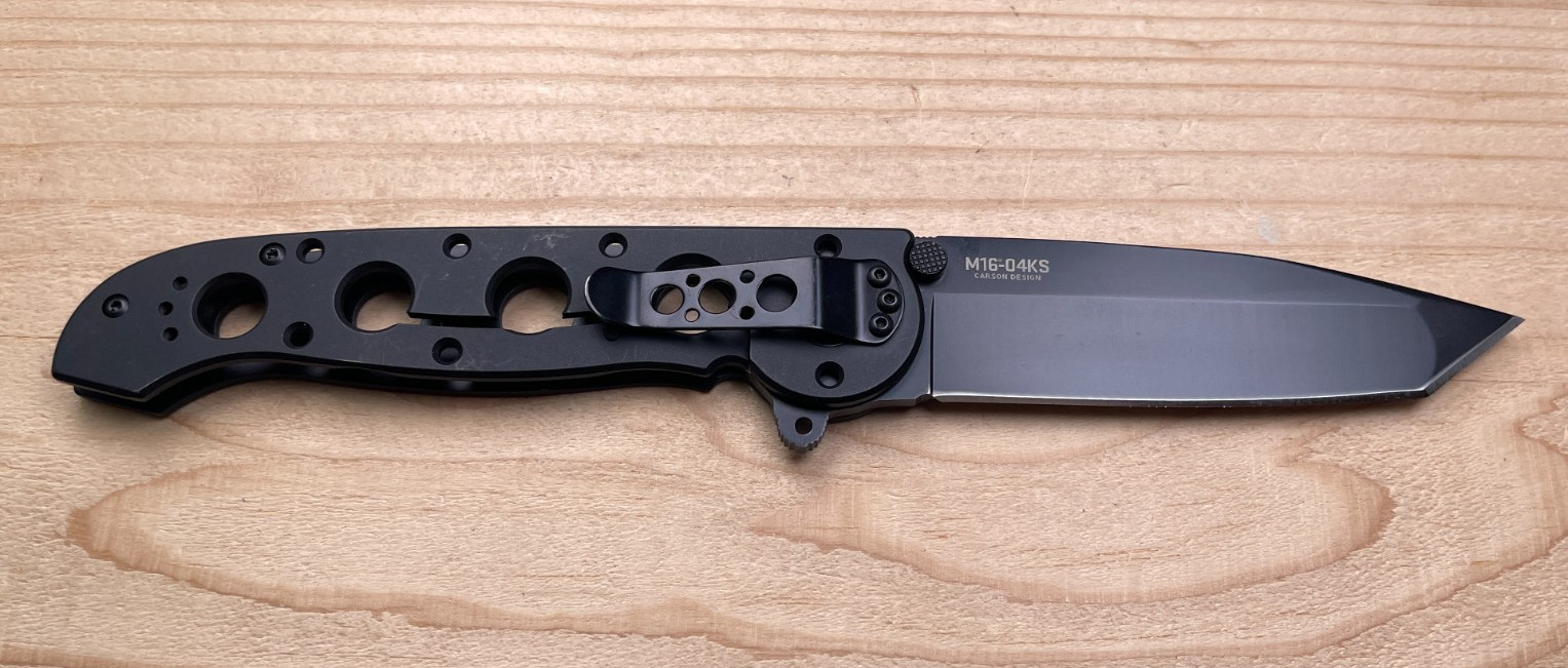 CRKT M16-04KS Black Plain Edge Tanto Blade Folding Pocket Knife