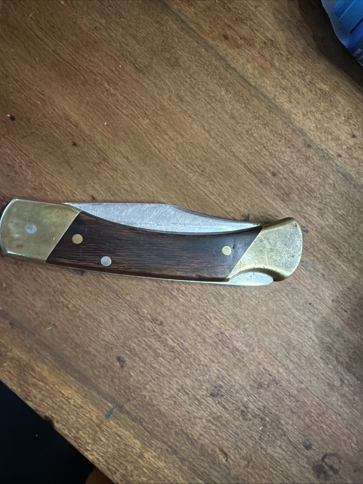Schrade LB 7 Bear Paw Lockblade With Sheath Used 4 Pin