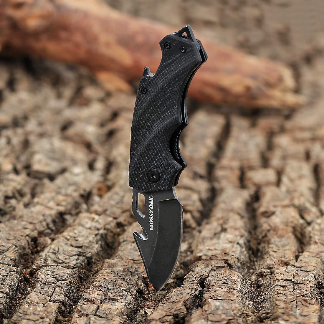 Mossy Oak MINI Folding Pocket 2.5-IN Stainless Steel Drop Point Blade G10 Handle