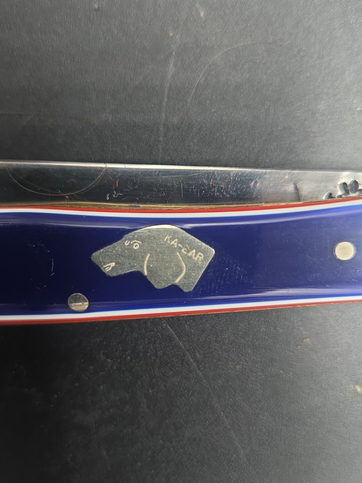 KA-BAR USA Bicentennial Trapper Knife 1776-1976 Limited 3779/7500 Box Sheath COA