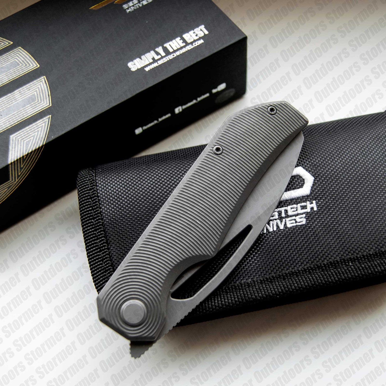 Bestech Knives Taipan Knife Frame Lock MagnaCut Steel Titanium Handle BT2503F
