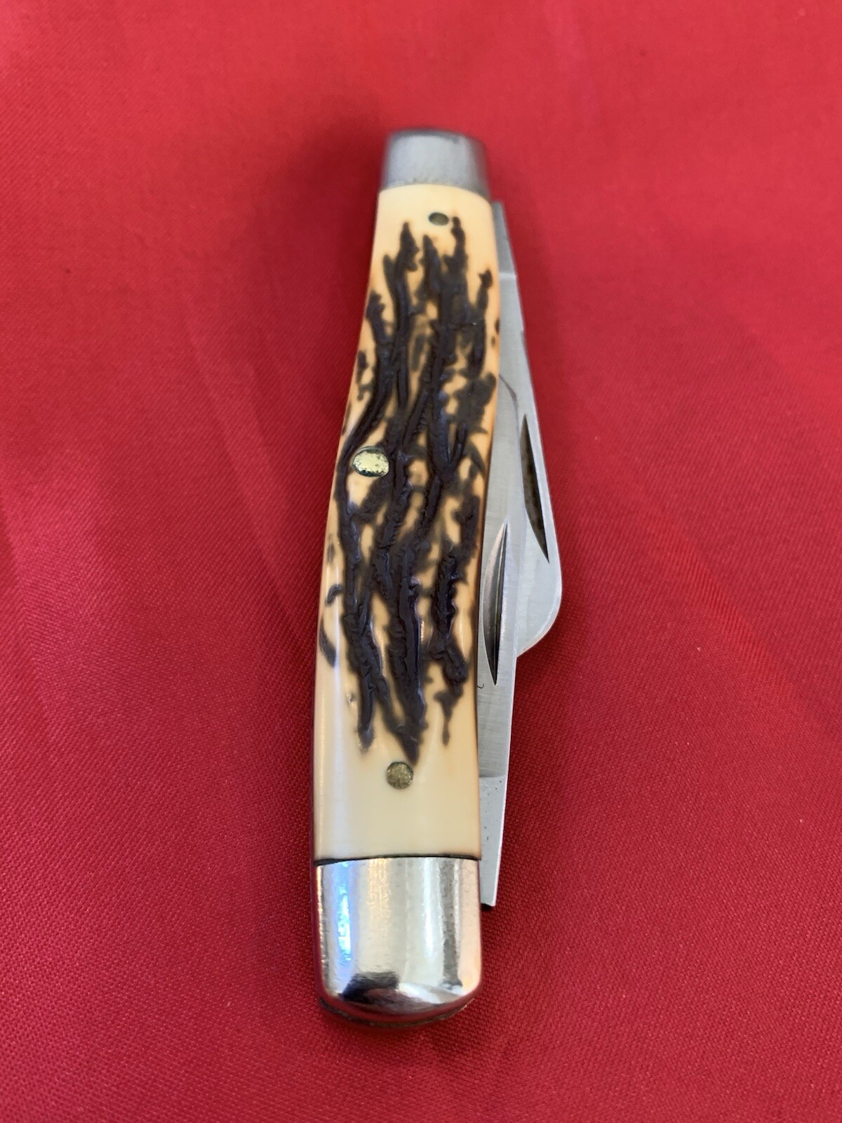 SCHRADE USA UNCLE HENRY STAGLON STOCKMAN Pocket KNIFE 885UH NICE Vintage