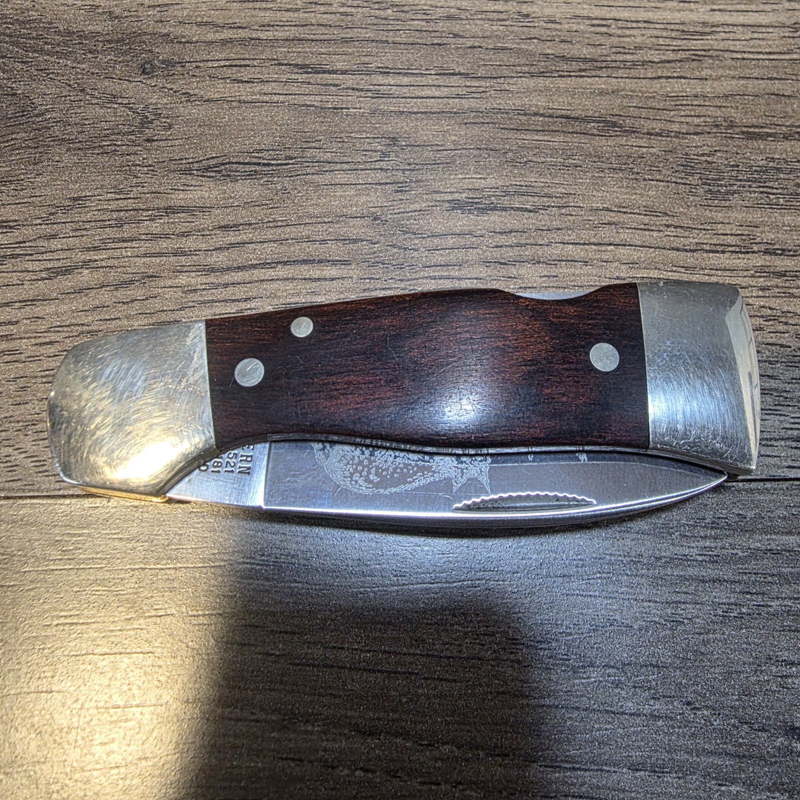 Vintage Western Folding Pocket Knife Bobcat Model S-521