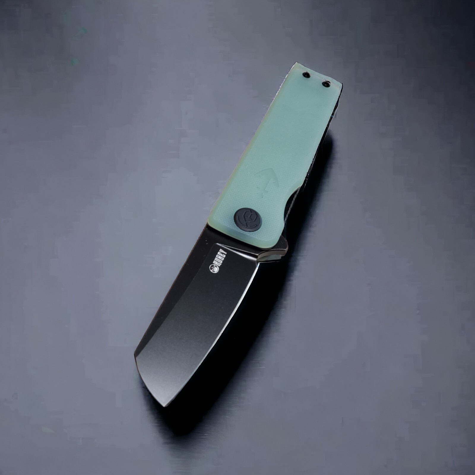 Kubey Knife Knives Sailor Tactical Liner Lock Jade G10 Handle AUS-10A Blade NIB