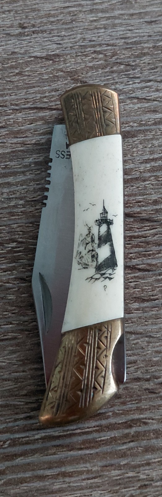 Vintage Fury 50006 Folding Pocket Knife Stainless Steel Locking Blade