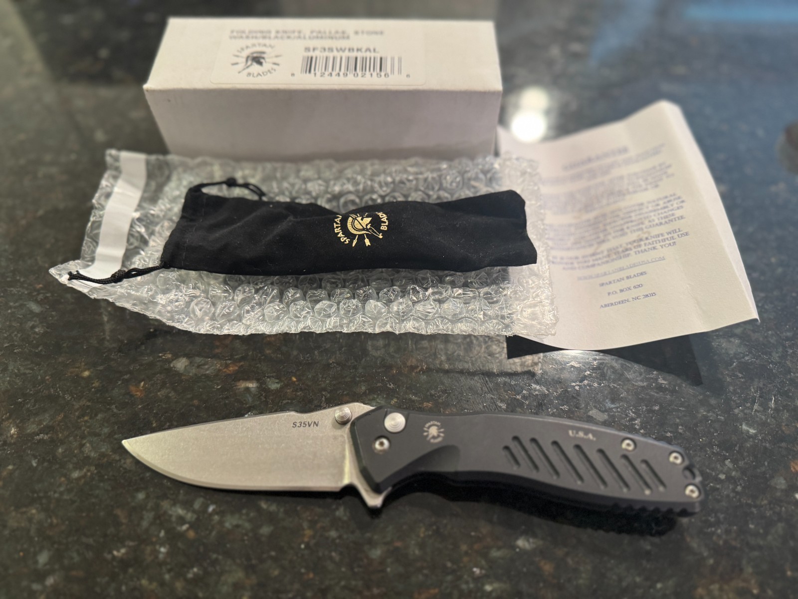 Spartan Blades Pallas Folder Knife – FIRST PRODUCTION 15/60